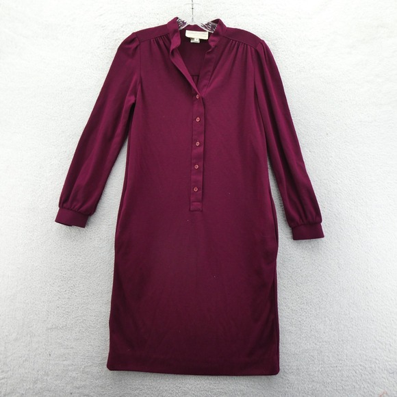 Schrader Sport Petite Dresses & Skirts - Schrader Sport Dress Womens Size 2 Petite Burgundy Vintage Wool Blend Pockets